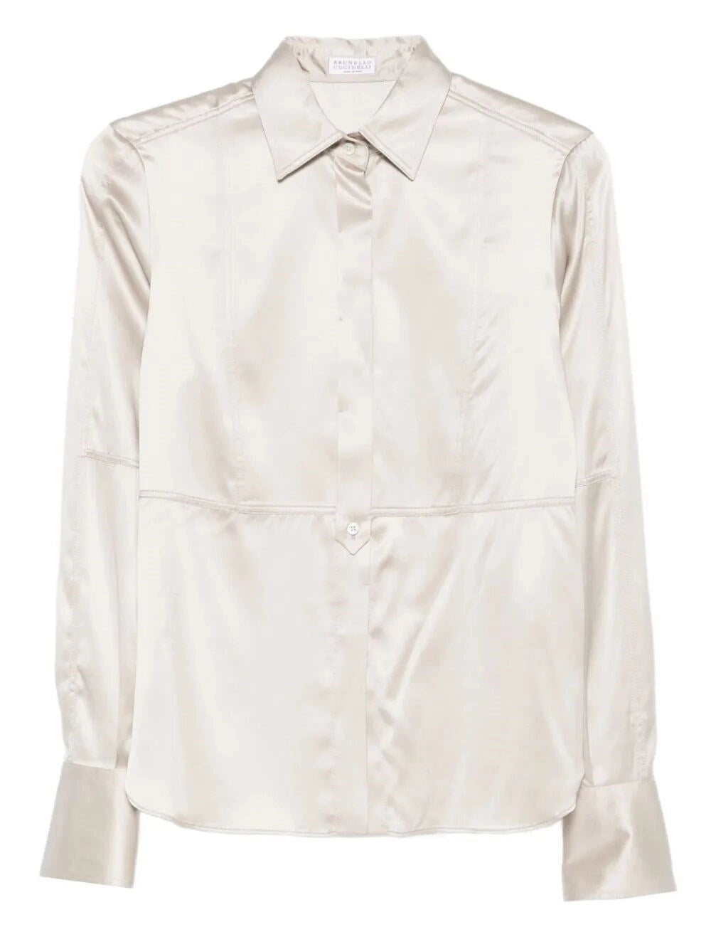 Brunello cucinelli Brunello Cucinelli Women Satin Shirt With Monili