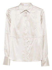 Brunello cucinelli Brunello Cucinelli Women Satin Shirt With Monili