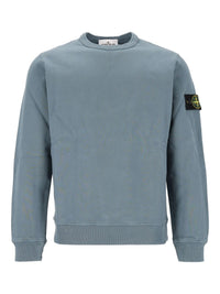 Stone Island Men Organic Cotton Crewneck Sweatshirt
