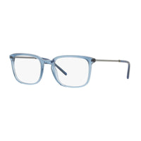 Dolce & Gabbana Eyeglasses Square Full Rim, Transparent Blue Frame and Clear Demo Lens Lens DG3349F3040