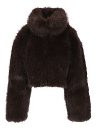 Rotate Women Faux Fur Cropped Jacket