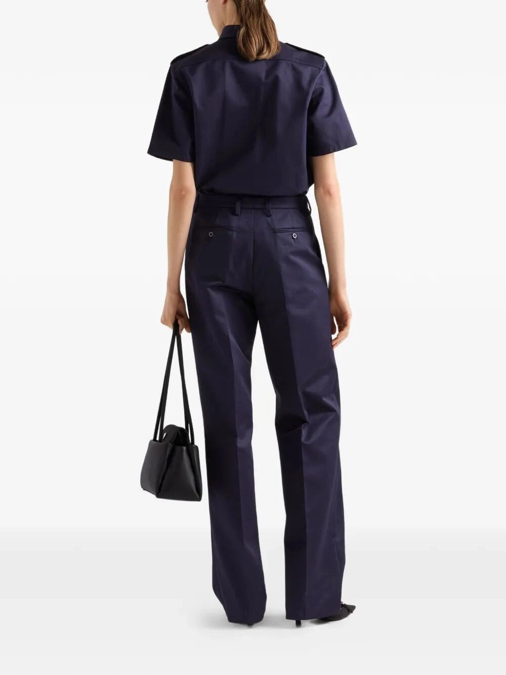 Prada Women Short-Sleeve Uniform Shirt