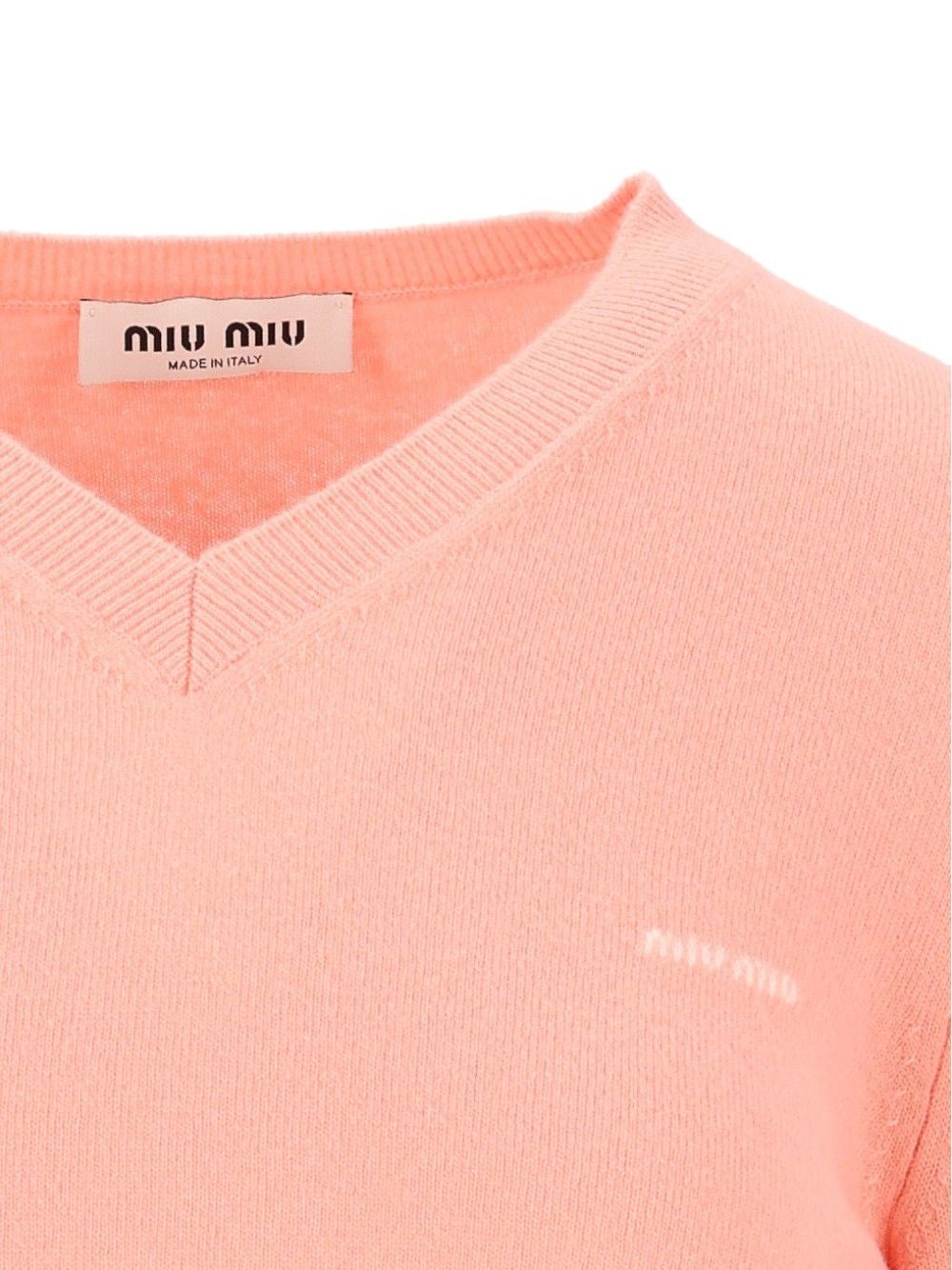 Miu Miu Women V-Neck Wool Sweater