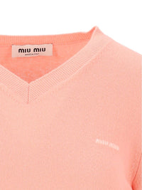 Miu Miu Women V-Neck Wool Sweater