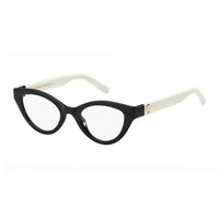 Marc Jacobs Eyeglasses Cat Eye Full Rim, Grey/Black Frame and Clear Demo Lenses Lens MARC6510R6S00