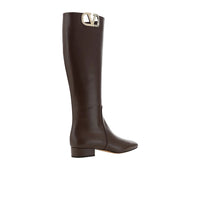 Valentino Garavani Leather Logo Boots Women
