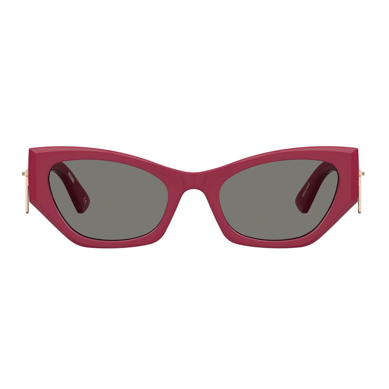 Moschino Moschino Sunglasses Cat Eye Full Rim, Red Frame and Grey Lens MOS159/S0C9AIR