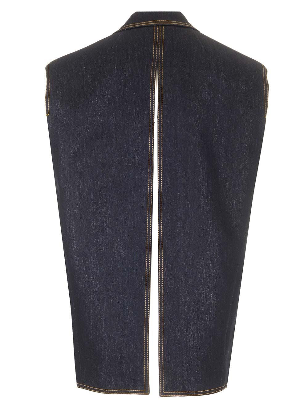 Etro Women Denim Waistcoat