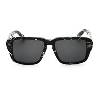 Philipp Plein Sunglasses Square Full Rim, Marble Black Frame and Grey Lens SPP081SPP081
