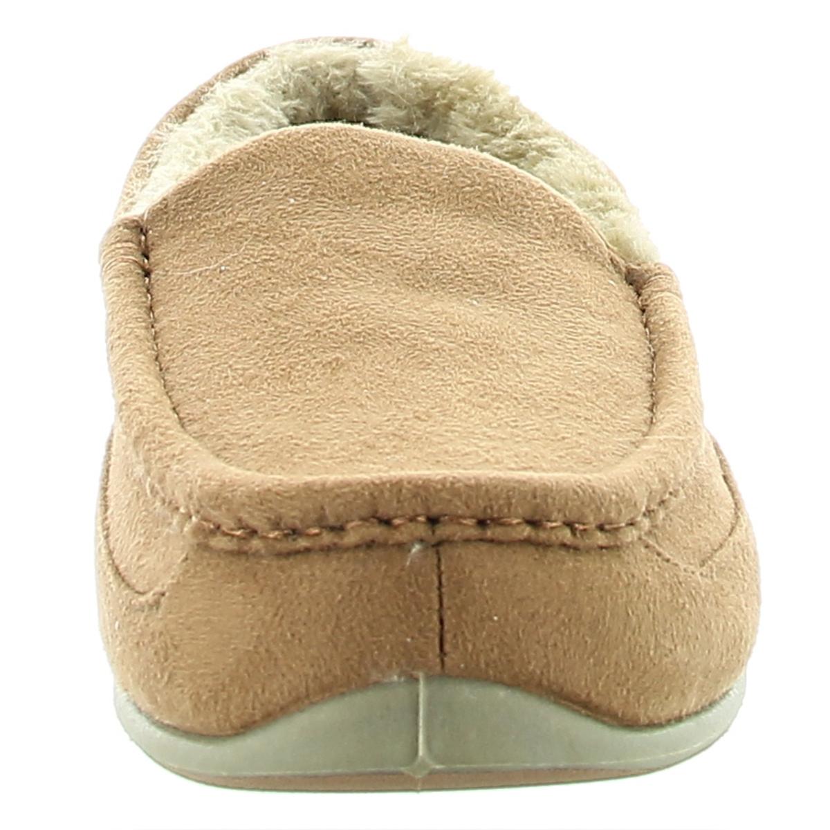 Spun Mens Comfort Insole Faux Fur Lined Loafer Slippers