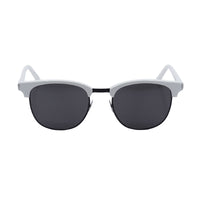 Saint Laurent Sunglasses Browline Semi Rim, Ivory Frame and Black Lens SL108011