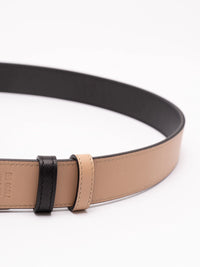 Valentino garavani Valentino Garavani Women Vlogo Signature Reversible Shiny Calfskin Belt - 30Mm / 1.2 In.