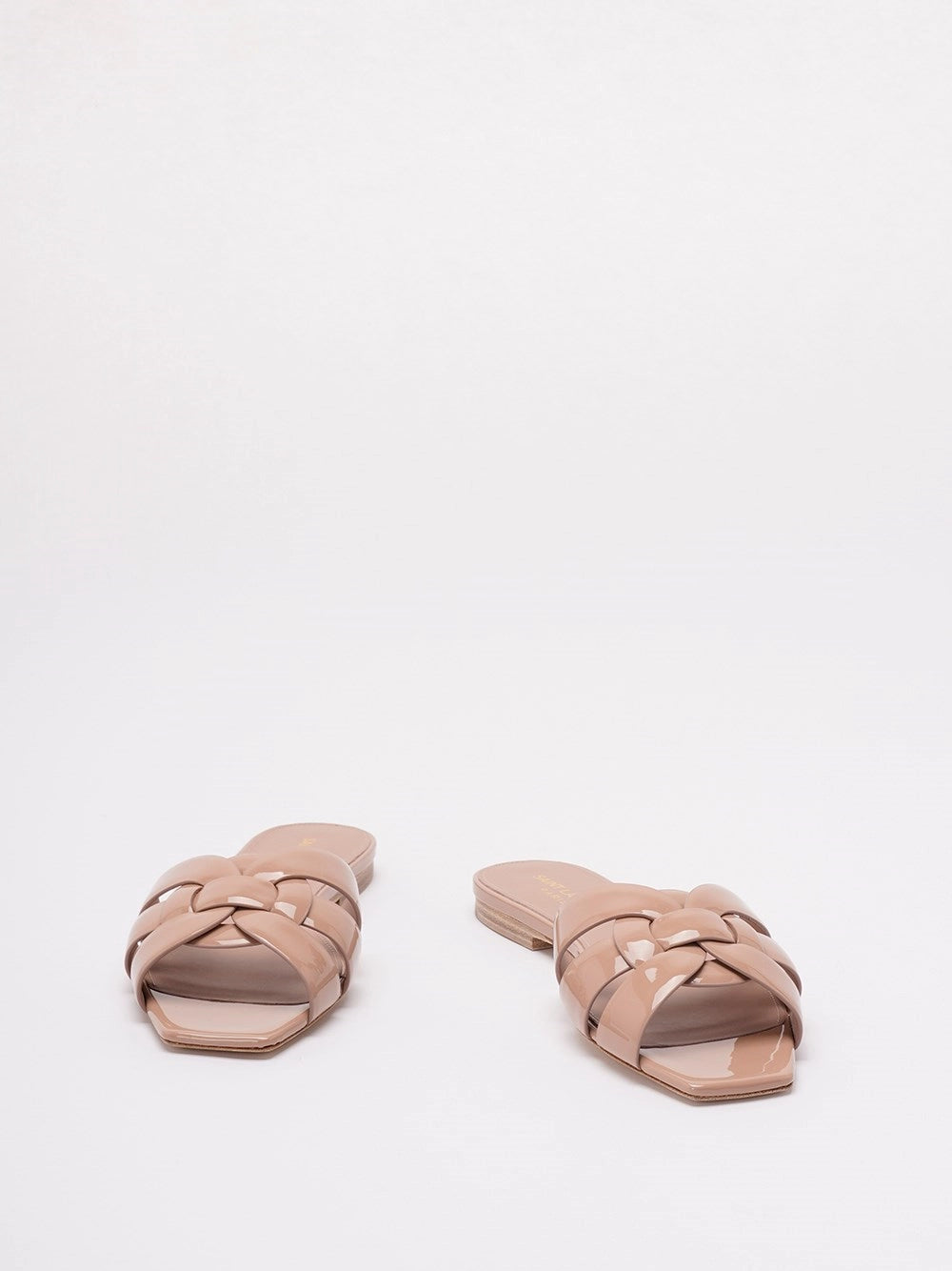 Saint Laurent Women Tribute Sandals In Patent Leather