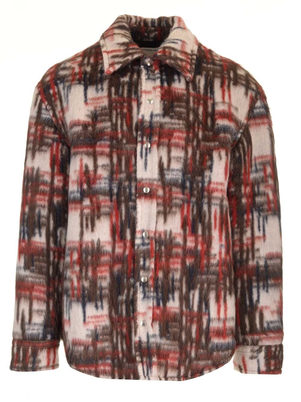 Bottega Veneta Men Brushed Alpaca Overshirt