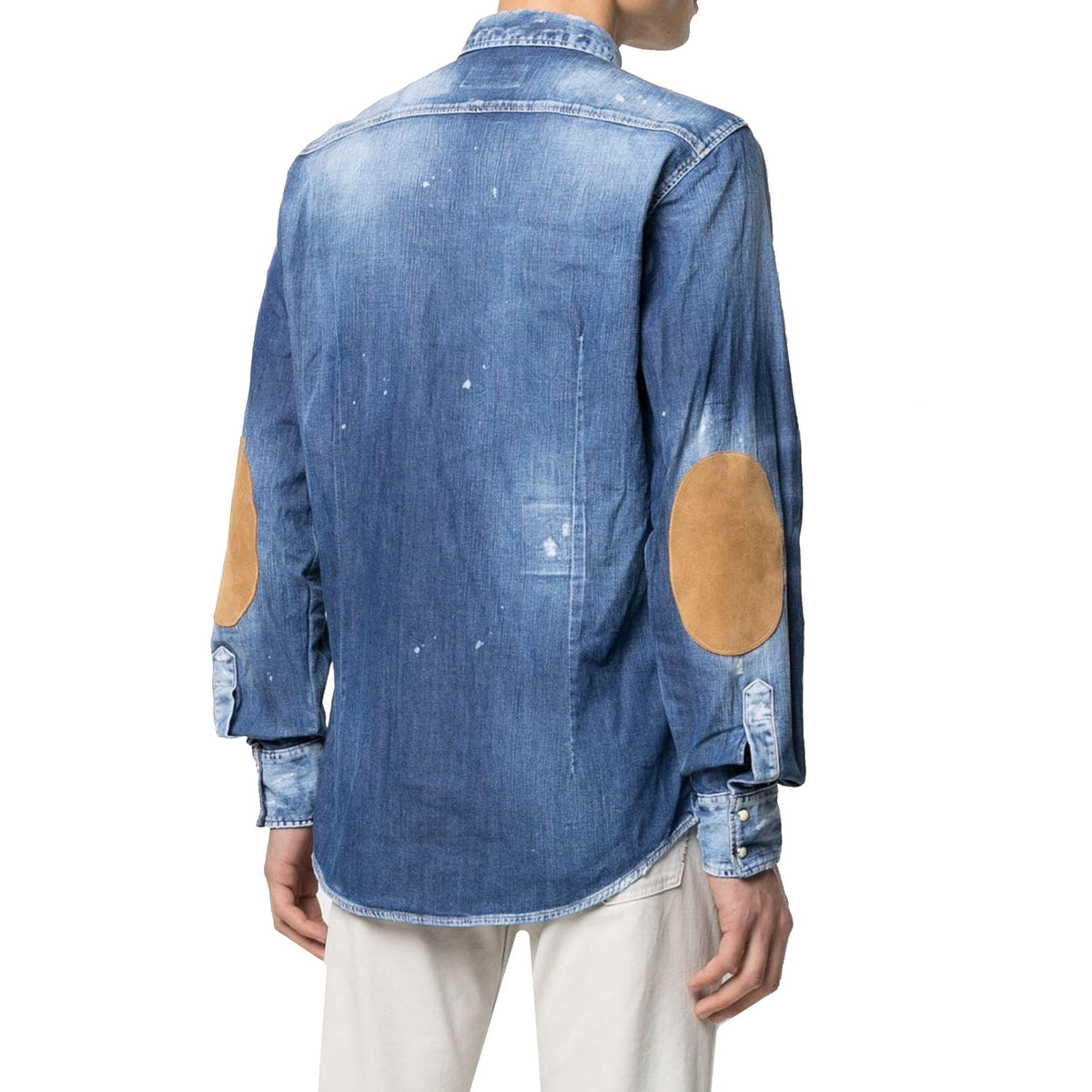 Dsquared2 Dsquared2 Distressed Effect Denim Shirt Men