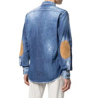 Dsquared2 Dsquared2 Distressed Effect Denim Shirt Men