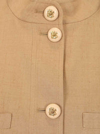 Valentino Garavani Women Embroidered Twill Jacket With Belt