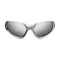 Balenciaga Balenciaga Sunglasses Geometric Semi Rim, Black Frame and Grey Lens BB0202S001