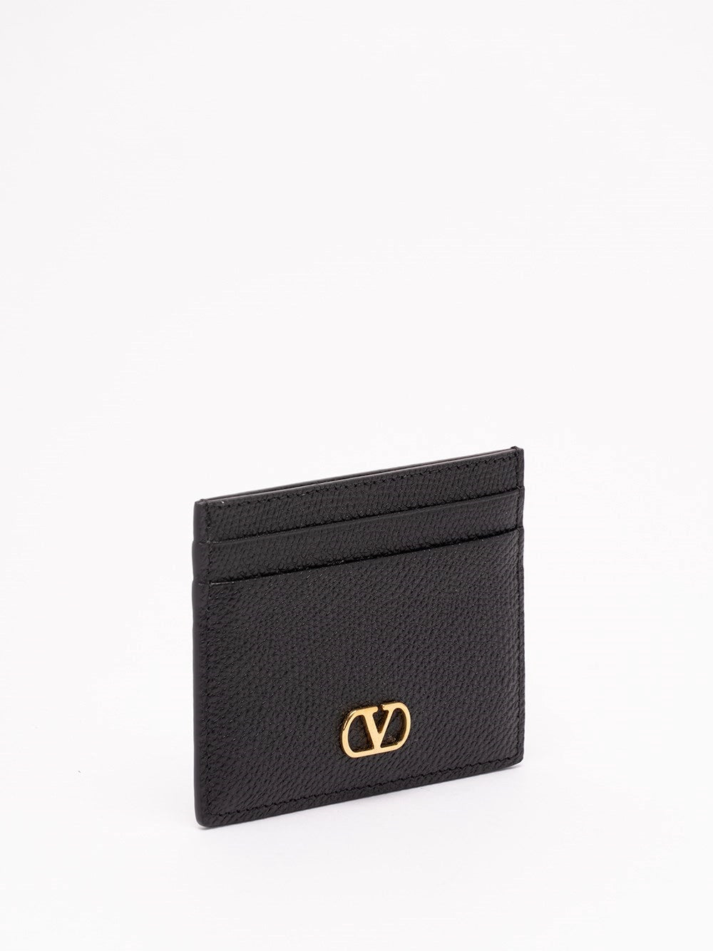 Valentino Garavani Women Vlogo Signature Grainy Calfskin Card Holder