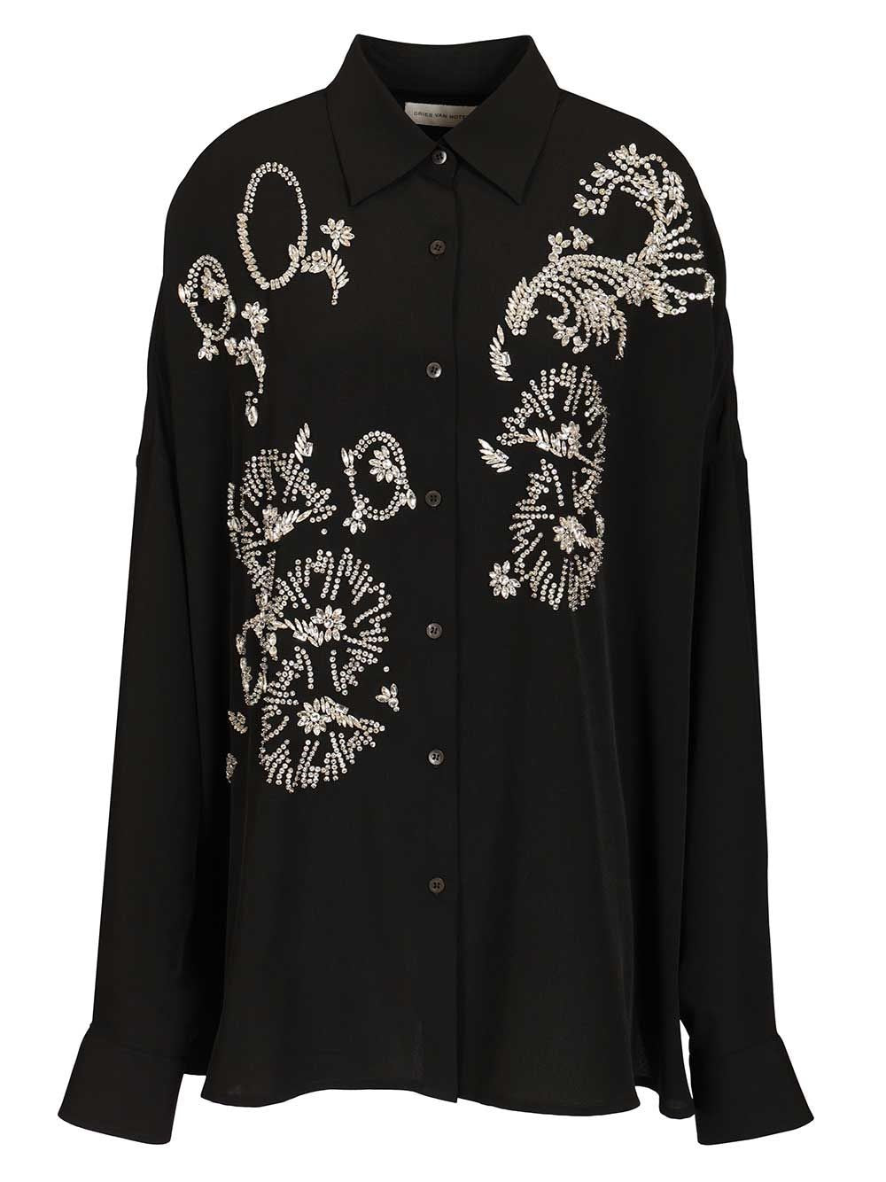 Dries Van Noten Dries Van Noten Women Oversized Shirt With Crystals