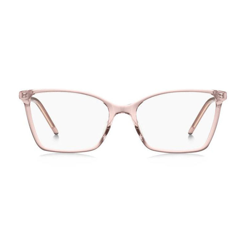 Marc Jacobs Marc Jacobs Eyeglasses Square Full Rim, Transparent Pink Frame and Clear Demo Lenses Lens MARC544035J00