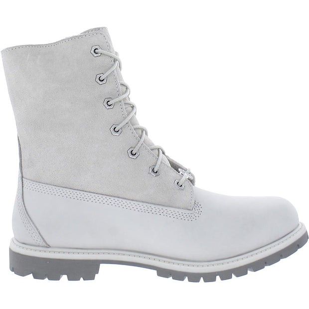 Womens Fleece Lined Nubuck Combat & Lace-up Boots