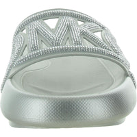 Splash Womens Rhinestone Logo Pool Slides