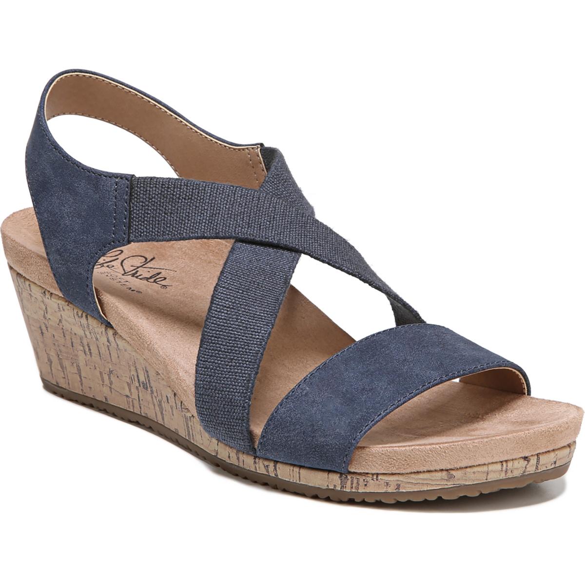Mexico Womens Laceless Slip On Wedge Sandals