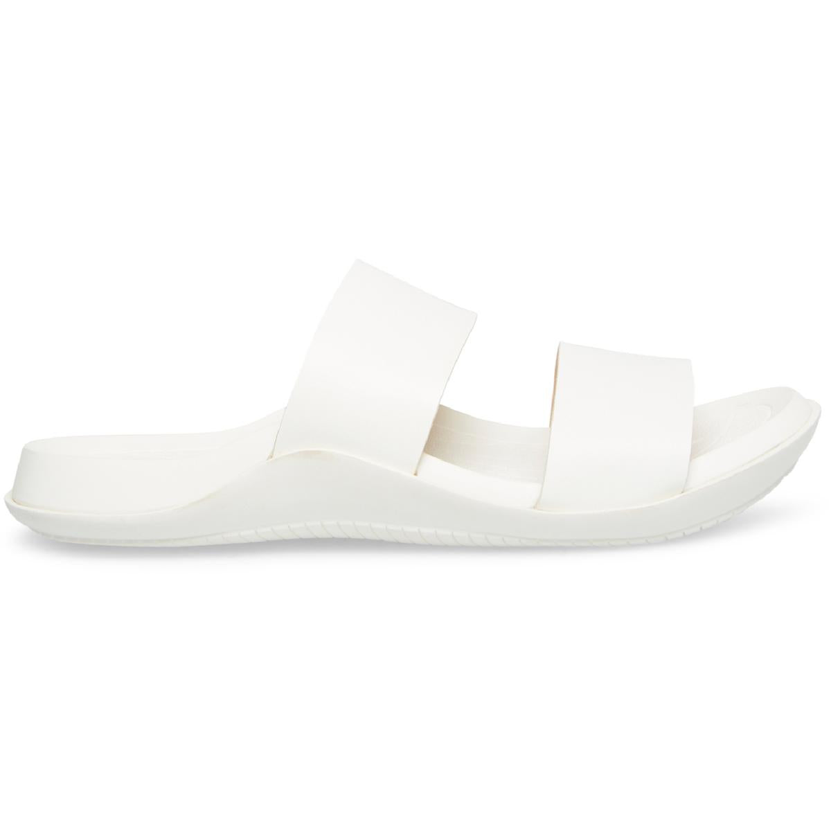Libraa Womens Faux Leather Slip On Footbed Sandals