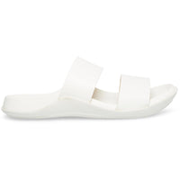 Libraa Womens Faux Leather Slip On Footbed Sandals