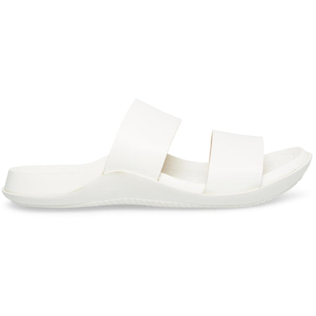 Libraa Womens Faux Leather Slip On Footbed Sandals