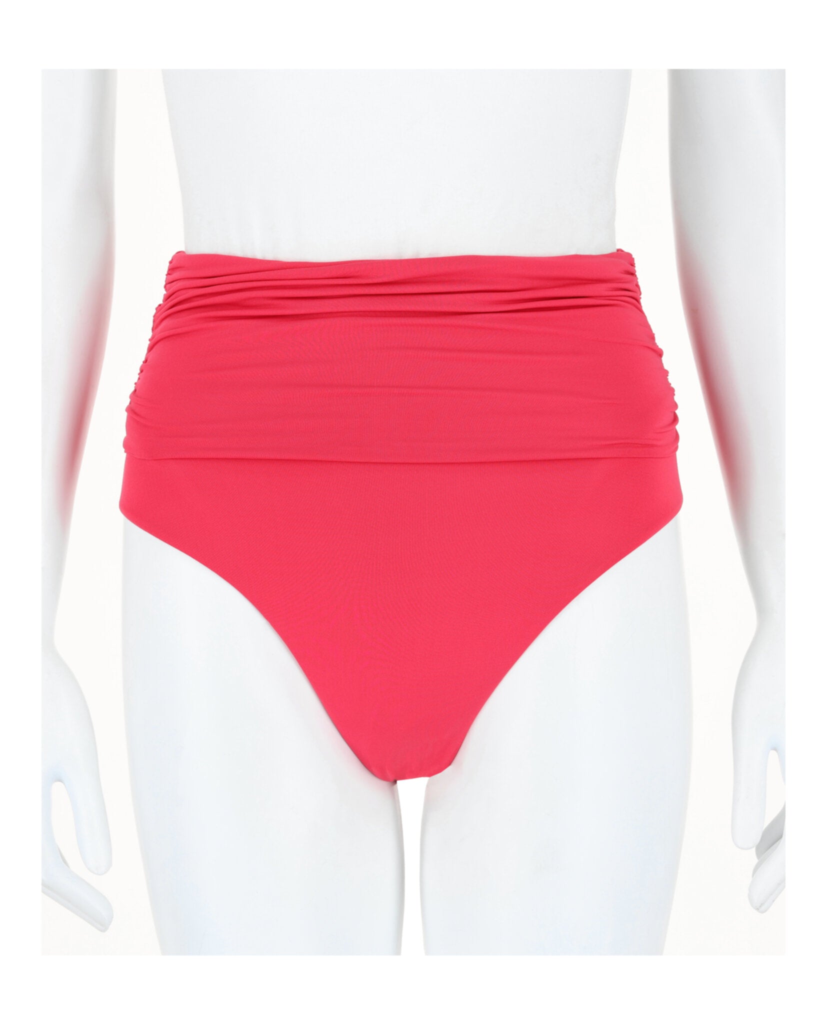 Stella McCartney Womens Draped High-Waist Bikini Bottoms Pink