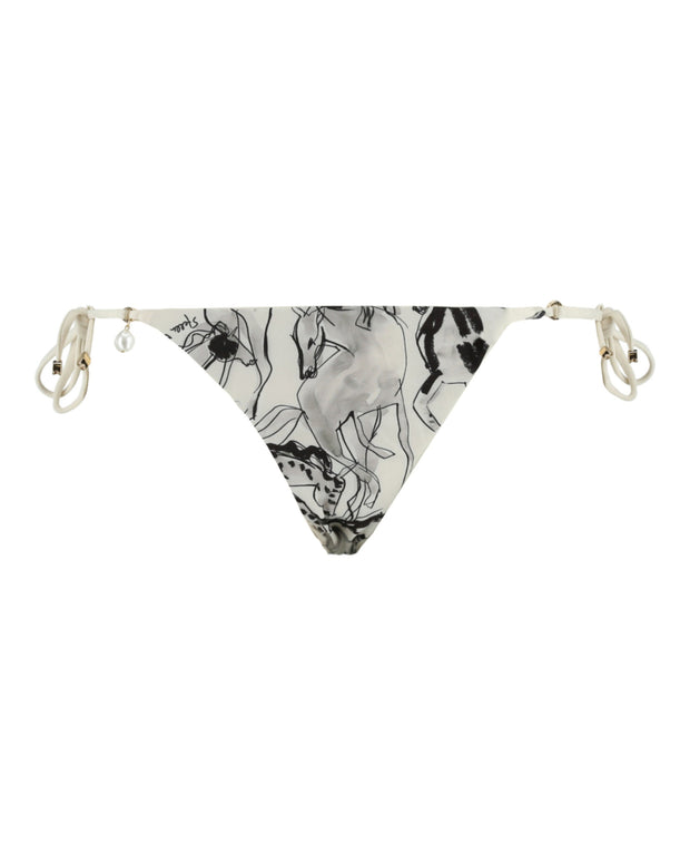 Stella McCartney Womens Horse Print Tie Bikini Bottom
