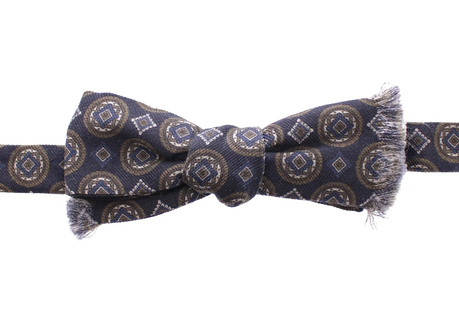 Dolce & Gabbana Dolce & Gabbana Blue Silk Baroque Fantasi Tied Bow Tie Men's Papillon