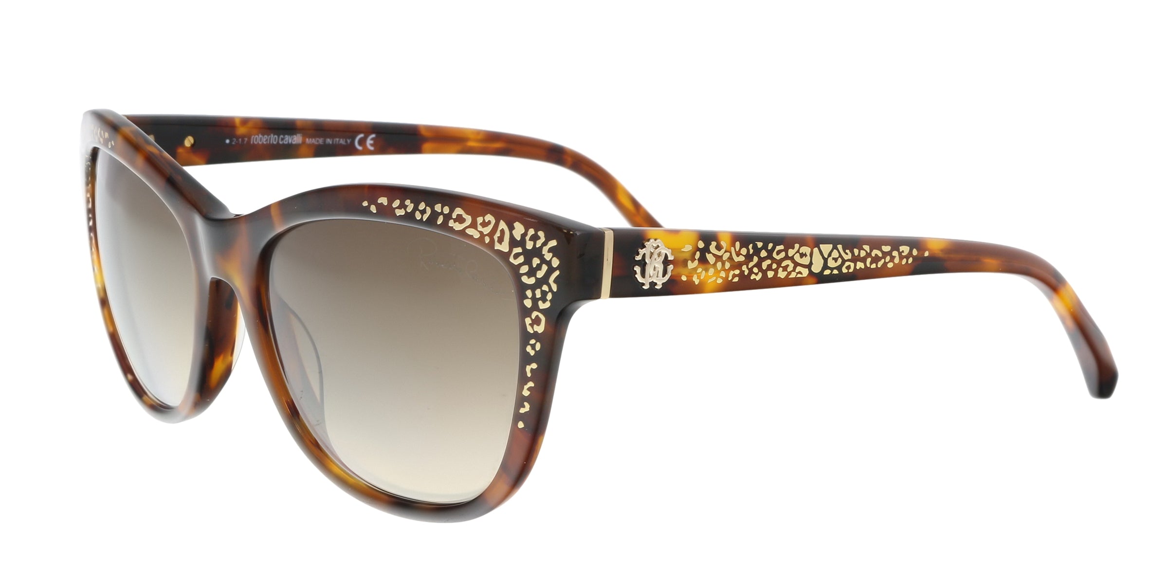 Roberto Cavalli Dark Havana Square RC991S 52G TSZE Sunglasses