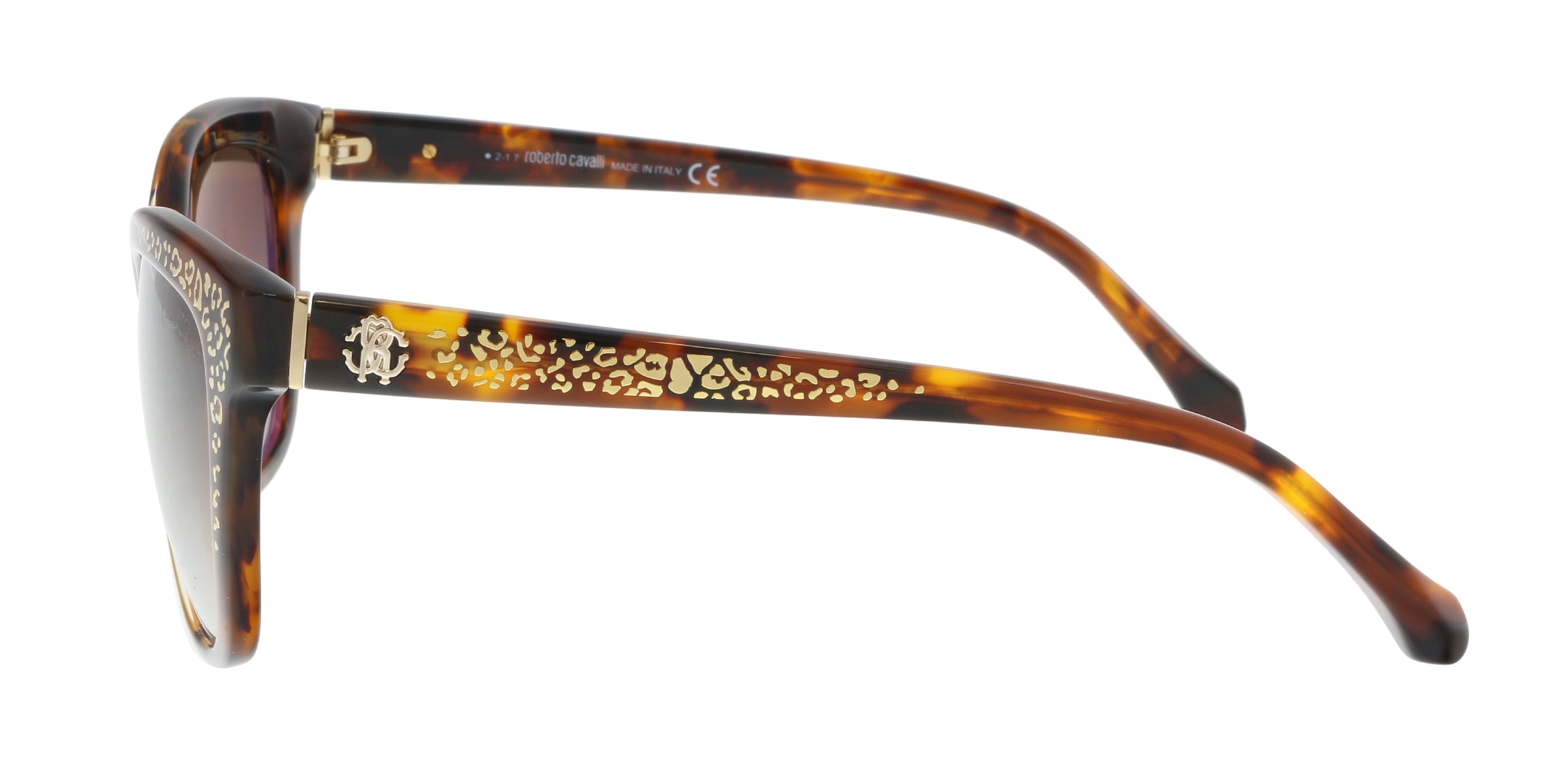 Roberto Cavalli Dark Havana Square RC991S 52G TSZE Sunglasses