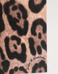 Dolce & Gabbana Dolce & Gabbana Multicolor Leopard Print Envelope Paper Post Card Women's Holder