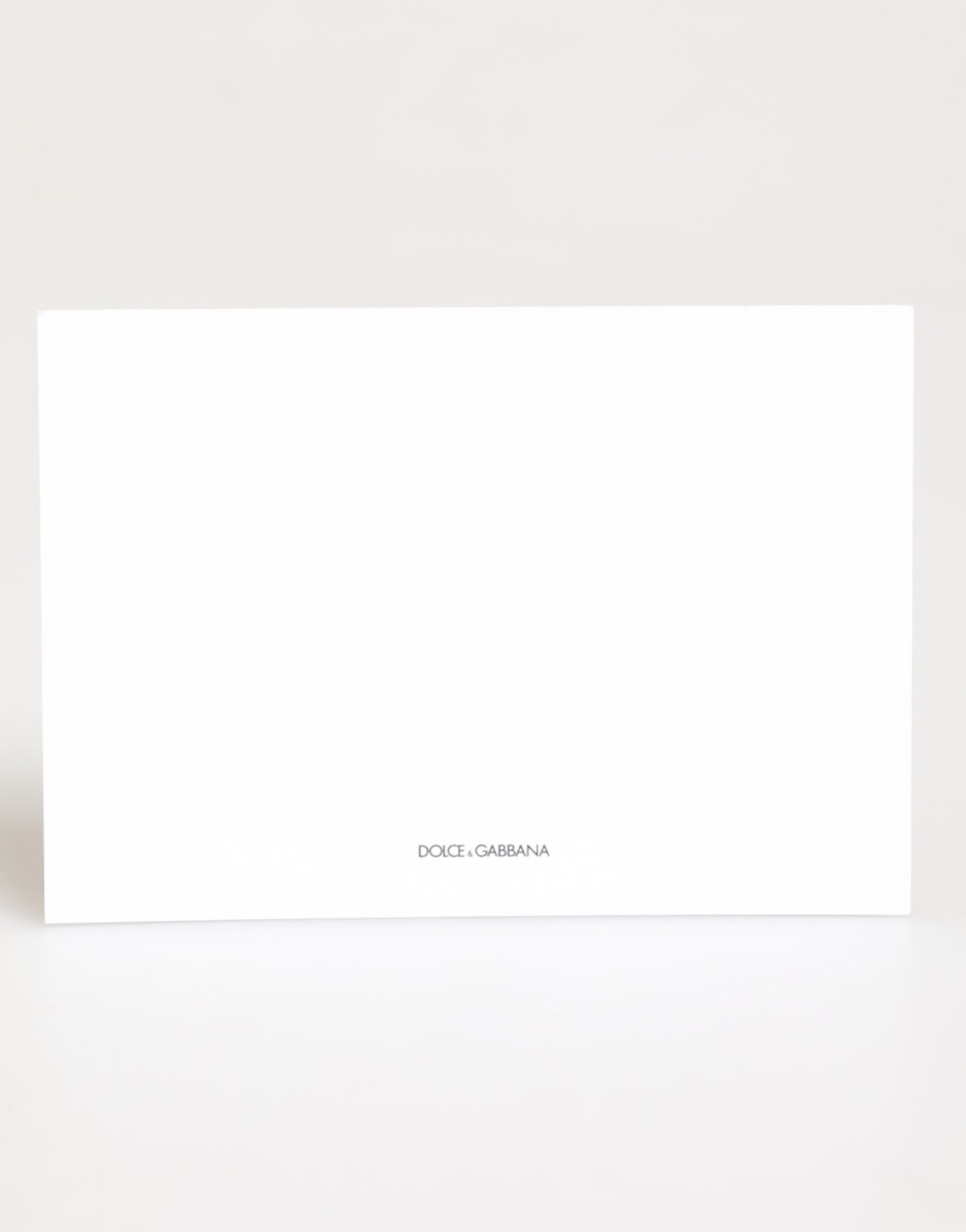 Dolce & Gabbana Dolce & Gabbana Multicolor Leopard Print Envelope Paper Post Card Women's Holder