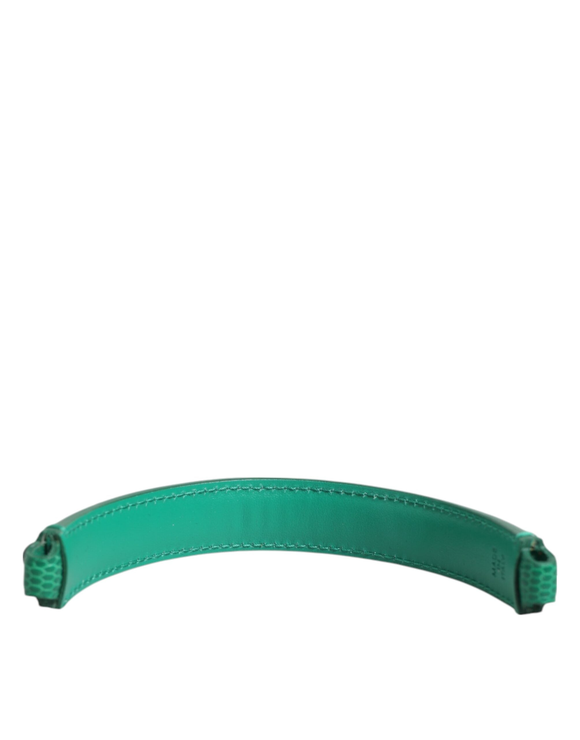 Dolce & Gabbana Dolce & Gabbana Green Embellished Leather Bag Handle Women Shoulder Women's Strap