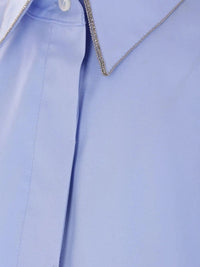 Brunello cucinelli Brunello Cucinelli Women Stretch Poplin Shirt With Monili