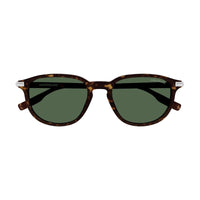 Montblanc Sunglasses Square Full Rim, Havana Frame and Green Lens MB0276S002