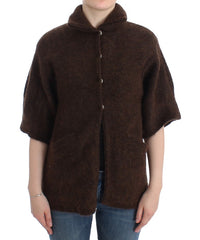 Cavalli Cavalli Brown mohair knitted Women's cardigan