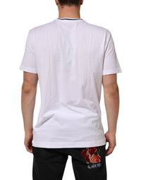Dolce & Gabbana White Sacred Heart Short Sleeve Men Men's T-shirt