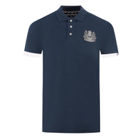 Aquascutum Aquascutum Blue Cotton Men Polo Men's Shirt
