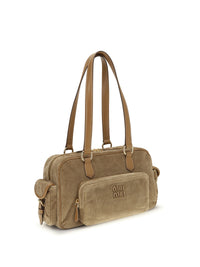 Miu Miu Women Corduroy Shoulder Bag