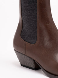Brunello Cucinelli Women Leather Chelsea Boots