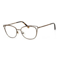 Swarovski Eyeglasses Cat Eye Full Rim, Matte Dark Brown Frame and Clear Demo Lenses Lens SK5260049