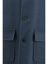 Dries Van Noten Men Long Single-Breasted Coat