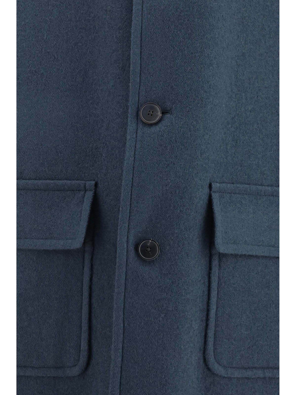 Dries Van Noten Men Long Single-Breasted Coat