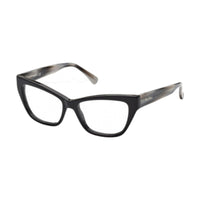 Max Mara Max Mara Eyeglasses Square Full Rim, Shiny Black Frame and Clear Demo Lens Lens MM5053005